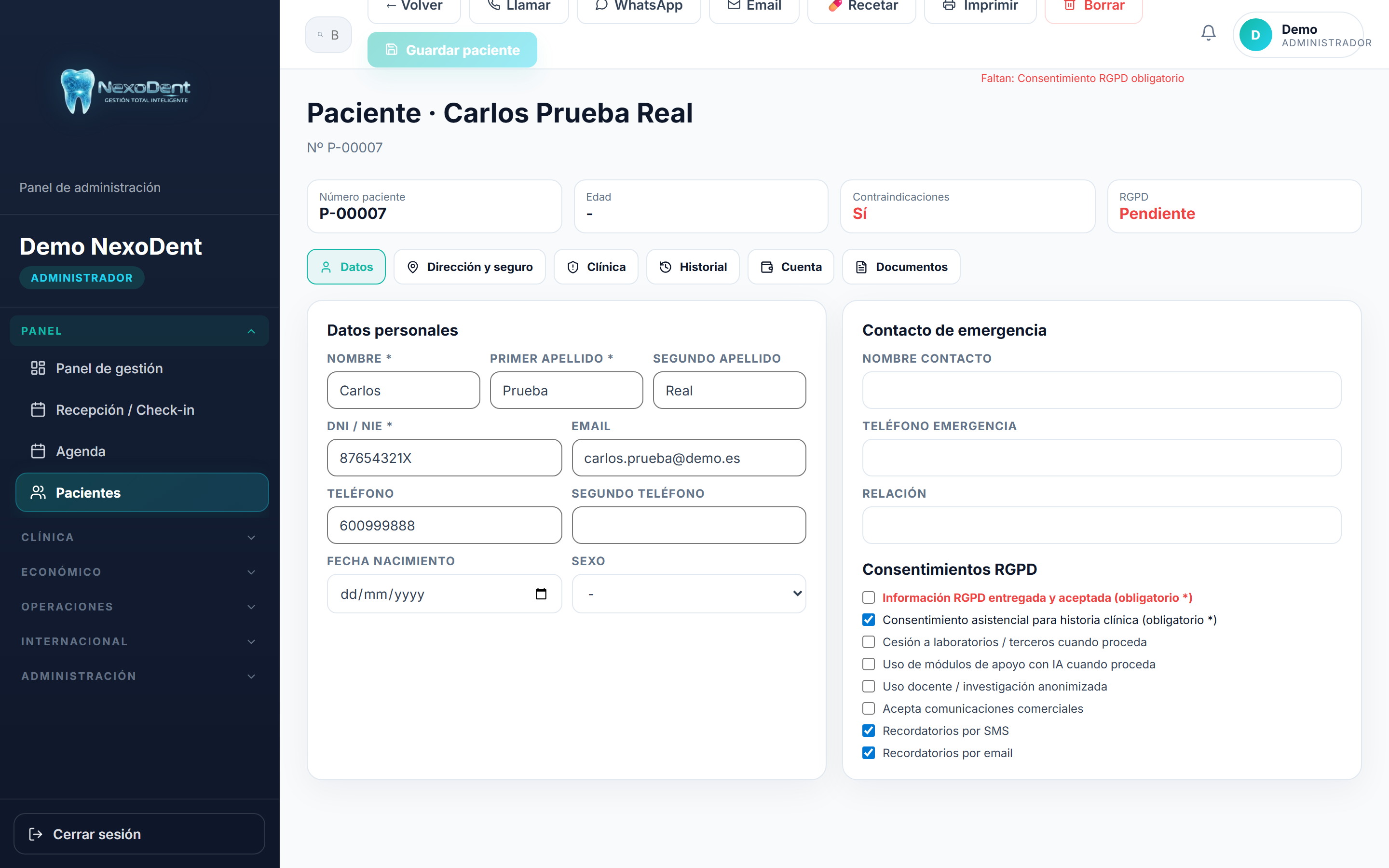 Carpeta del paciente 360
